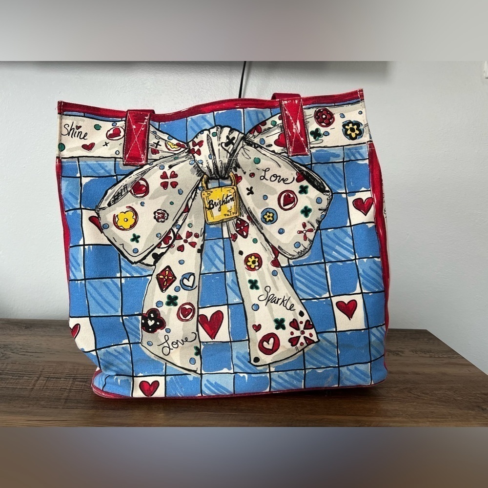 Brighton Tom Clancy Holiday 2020 Love Sparkle‎ Canvas Tote